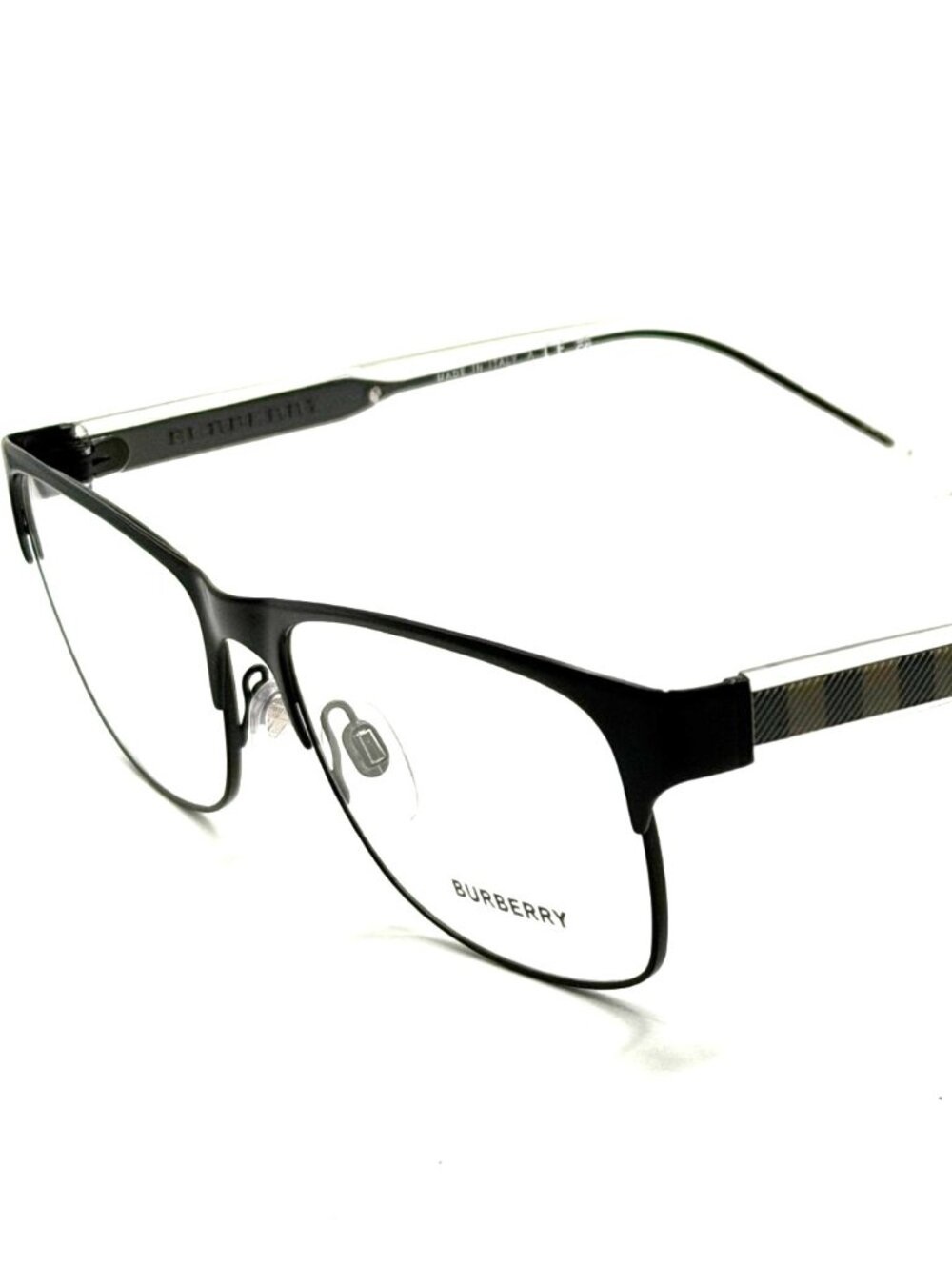 BURBERRY B 1289 1007 MATTE BLACK UNISEX EYEGLASSES 55MM 16 140